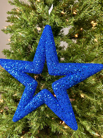 14 Inch Blue Star Ornament
