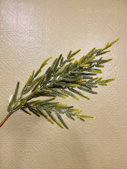 30 Inch Soft Touch Evergreen Pine Spray