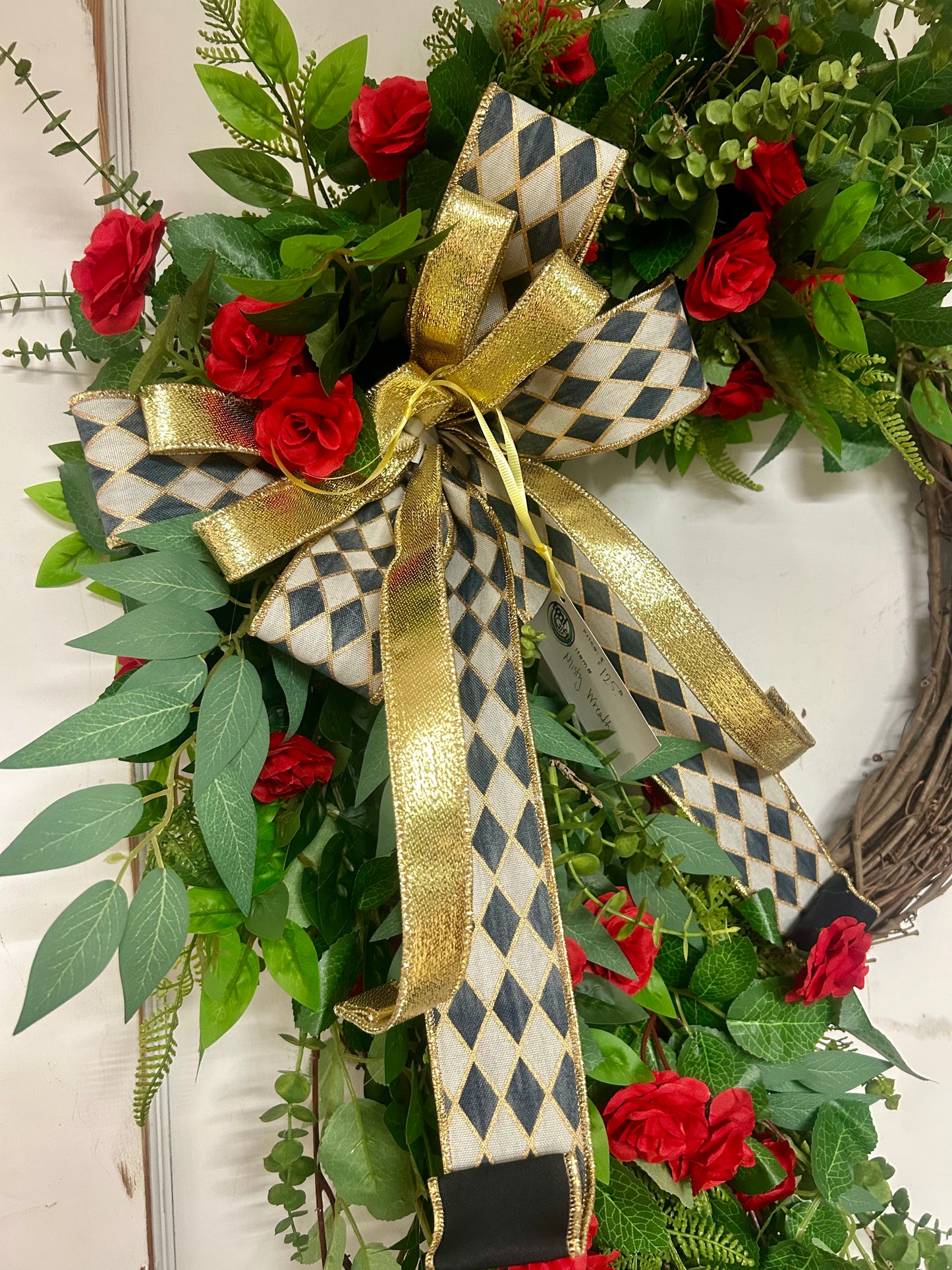Rose And Greenery Wreath Created By Misty With Little Luxuries