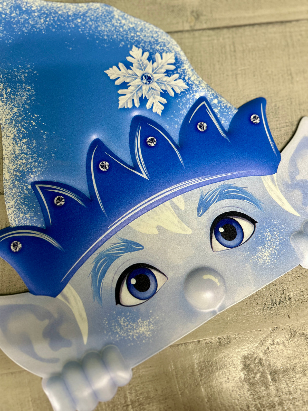 12 Inch Peeking Jack Frost Sign