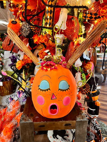 Gossip Gourdy Decorative Pumpkin