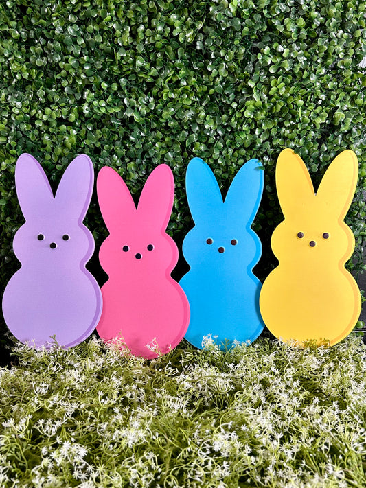 12 Inch Embossed Sugar Bunny Sign Four Styles