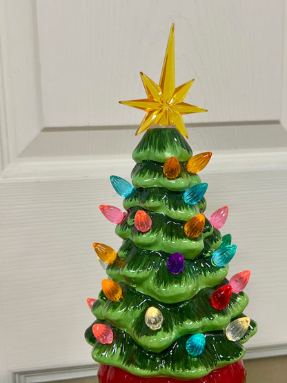 11.5 Inch Light Up Nutcracker Head Decor Two Styles