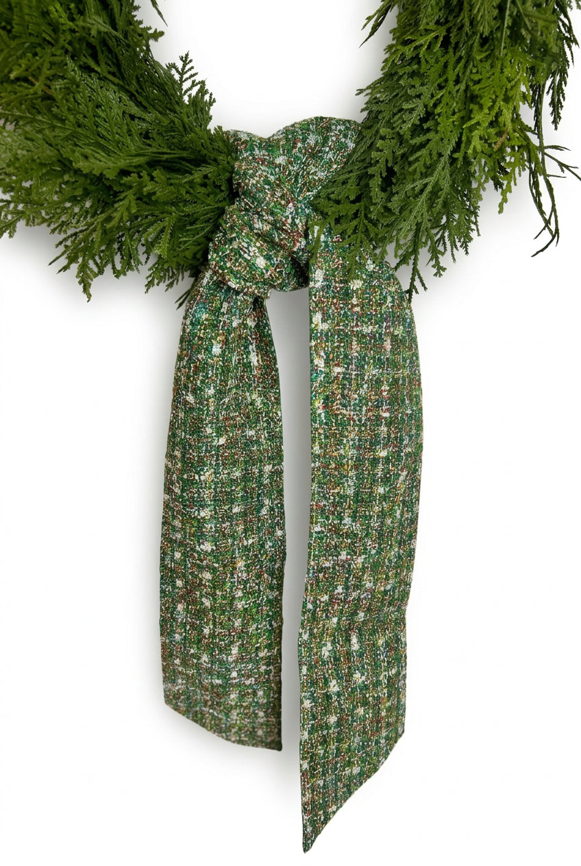 D.Stevens 4 Inch By 56 Inch Green Blissful Tweed Sash
