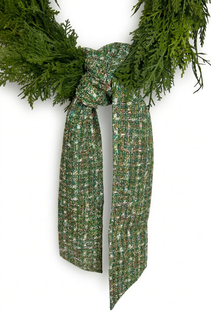 D.Stevens 4 Inch By 56 Inch Green Blissful Tweed Sash