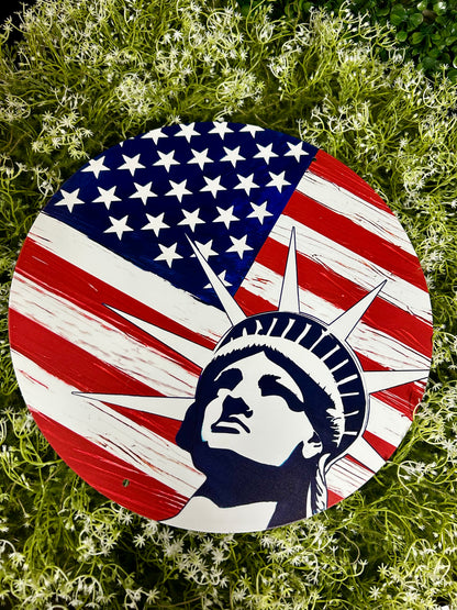 12 Inch Abstract Statue Of Liberty Sign