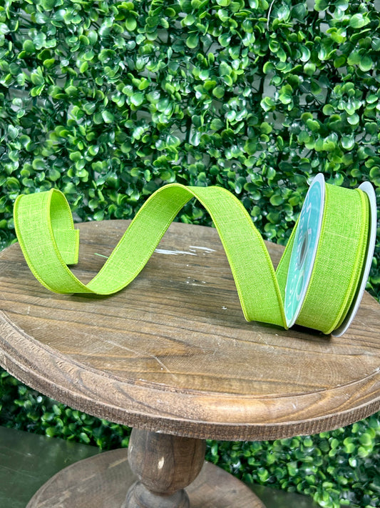 7/8 Inch Lime Green Royal Burlap