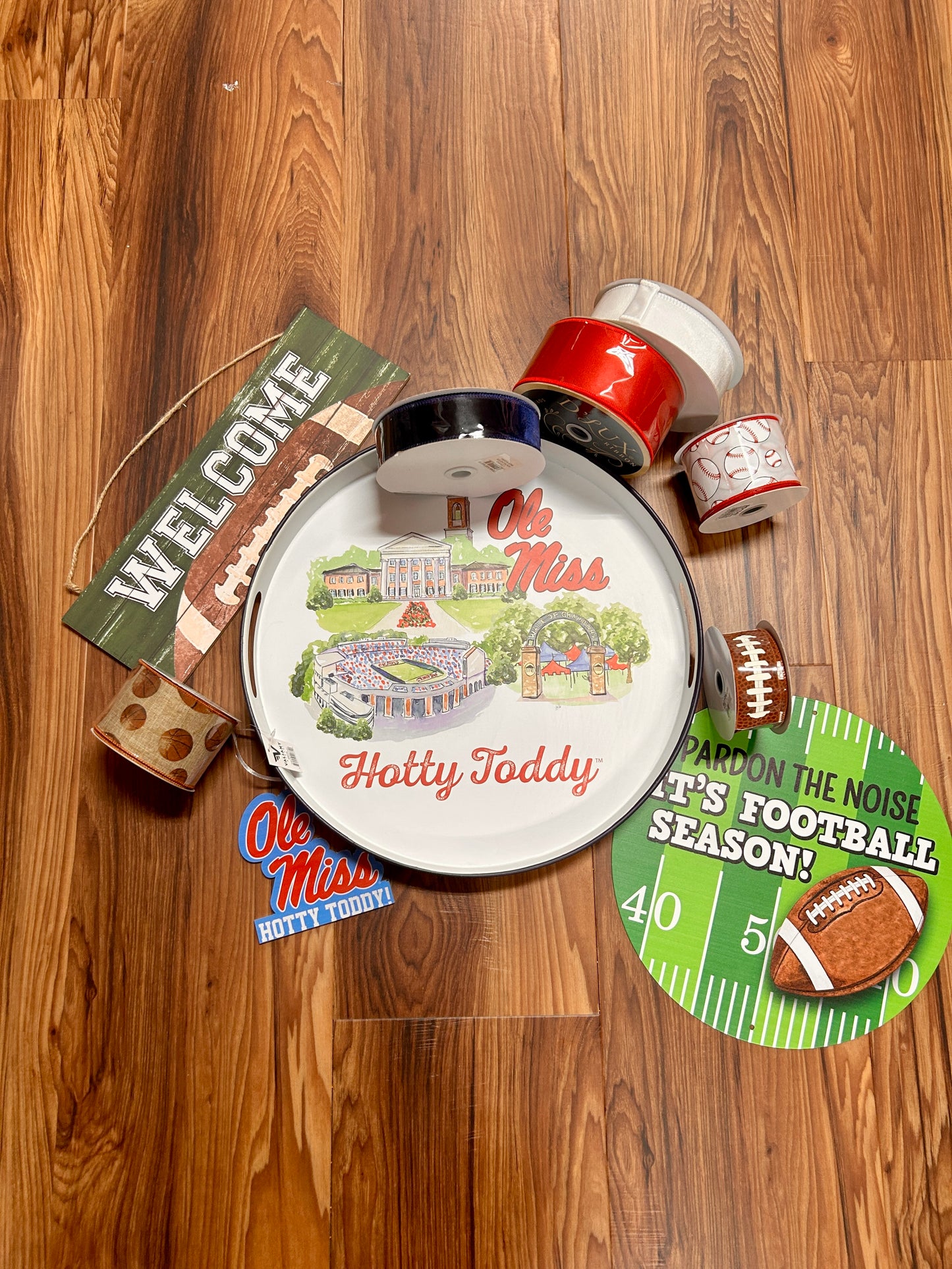 Ole Miss Landmark Round Tray