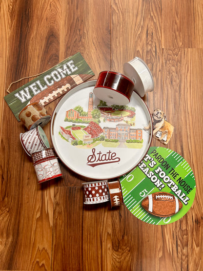Mississippi State Landmark Round Tray