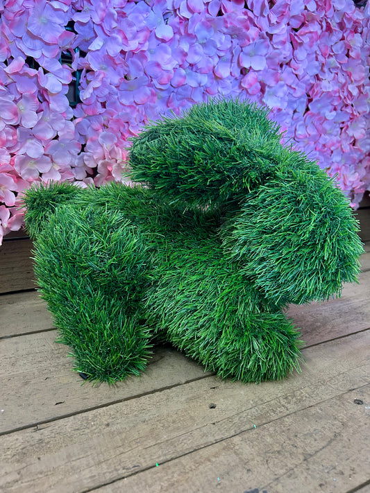 15.5 Inch Soft Touch Grass Garden Bunny
