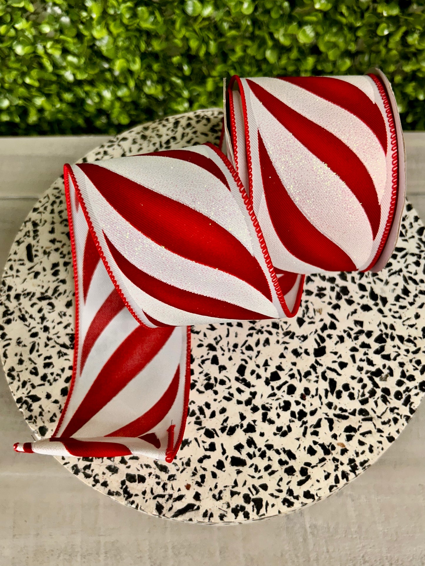2.5 Inch By 10 Yard Candy Swirl Stripe Ribbon