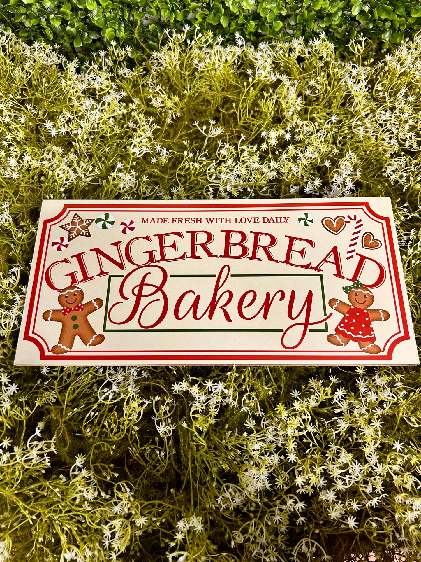 Gingerbread Bakery Wooden Sign