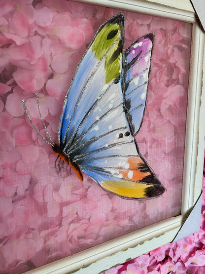 16 X 16 Inch Painted Butterfly Screen Four Styles