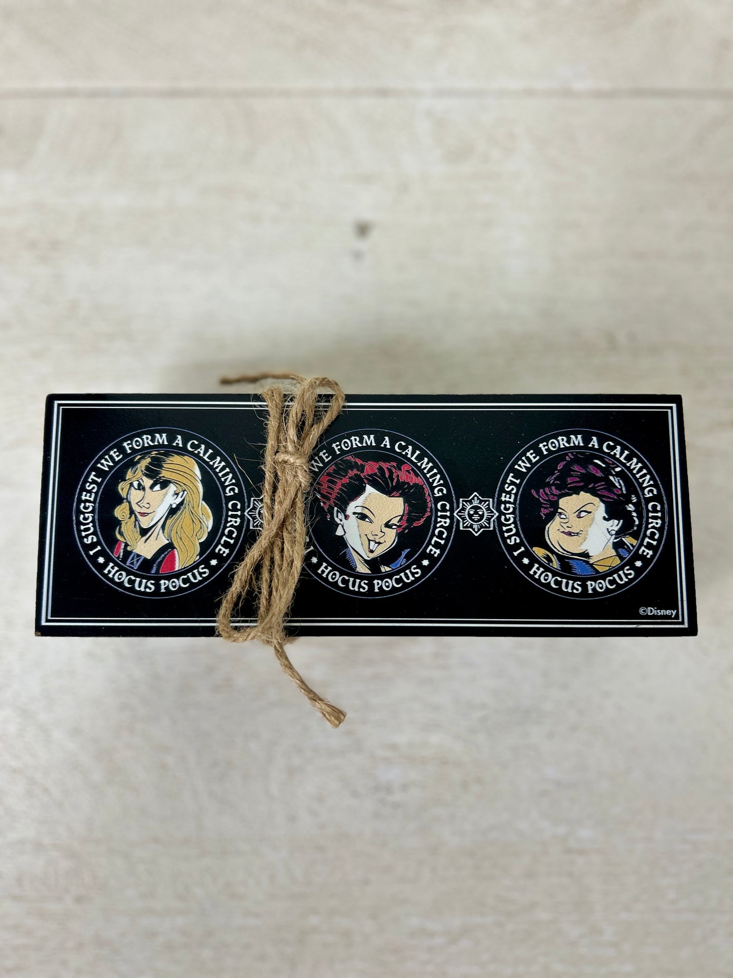 Hocus Pocus Sanderson Sisters Wood Block Stack