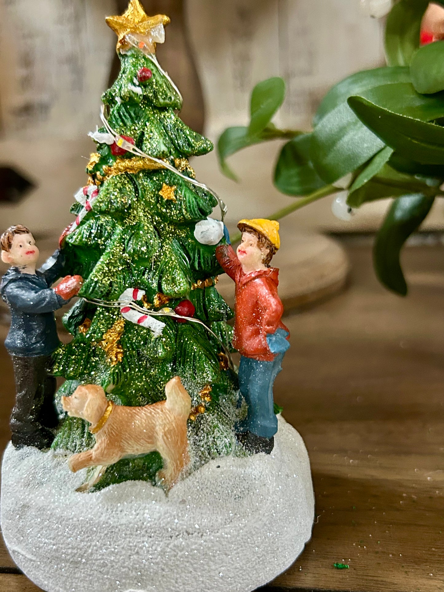 4.92 Inch Battery Operated Lighted Holiday Tree Three Styles