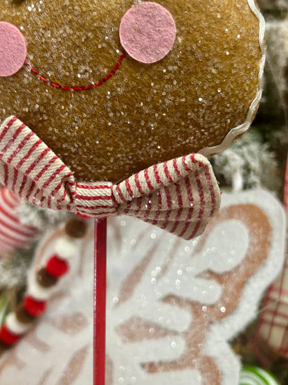 18.5 Inch Gingerbread Chef On Stick