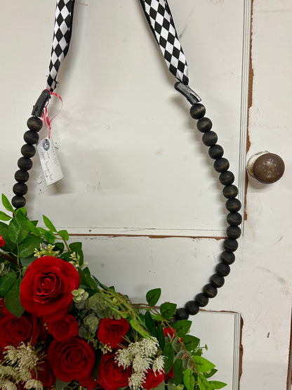 Beaded Horseshoe Wreath Made By Angela With Barrel Of Wreath Designs