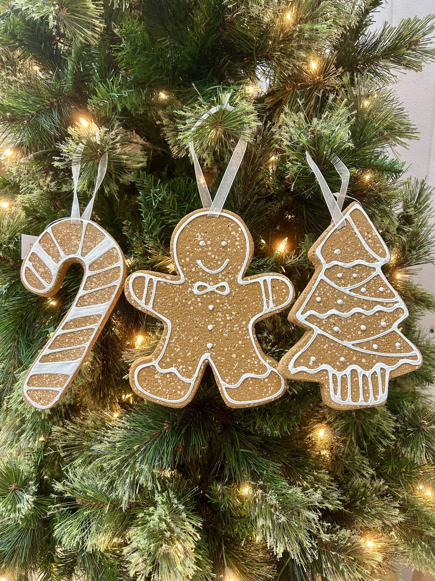 8 Inch Jumbo Gingerbread Ornament Three Styles