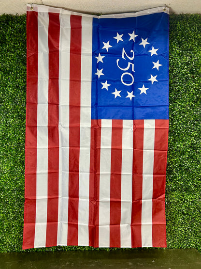 3 Foot By 5 Foot Betsy Ross Style America's 250th Anniversary Flag