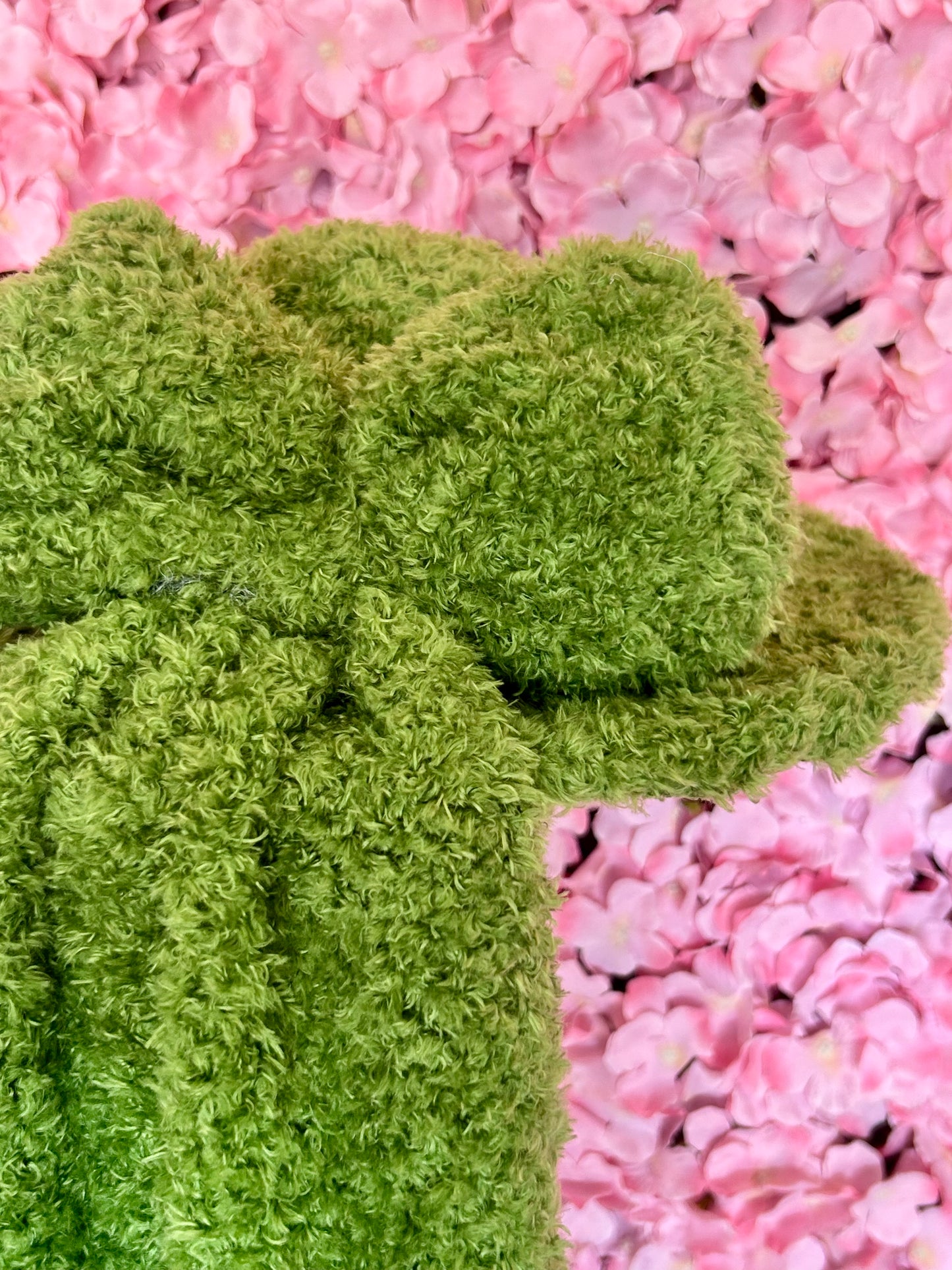 5 Inch Green Furry Moss Hat