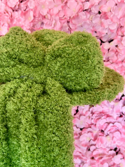 5 Inch Green Furry Moss Hat