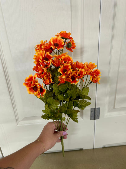 19.5 Inch Orange Wild Daisy Bush