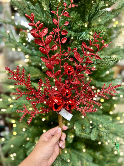 18 Inch Red Ball Berry Spray