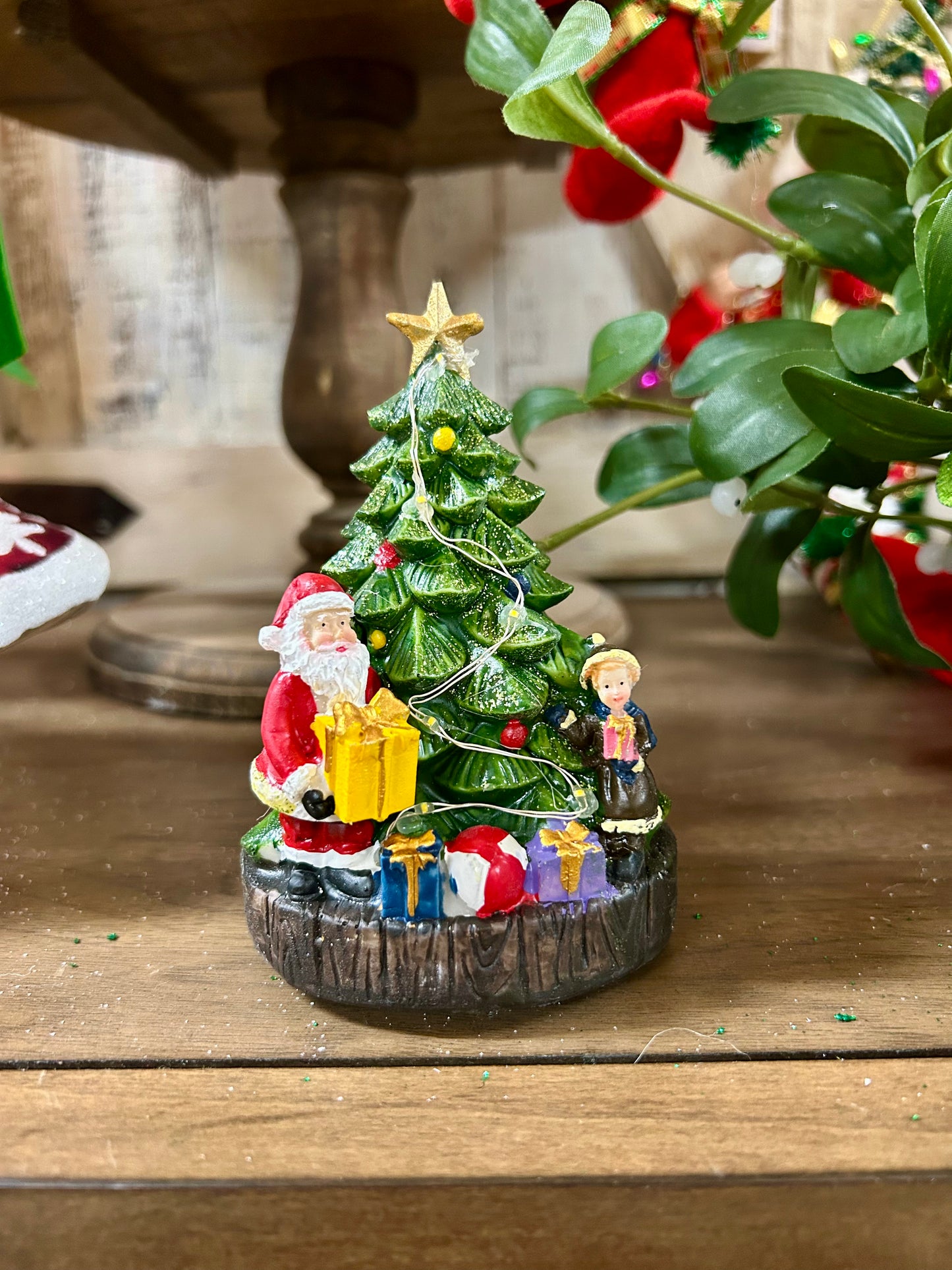4.92 Inch Battery Operated Lighted Holiday Tree Three Styles
