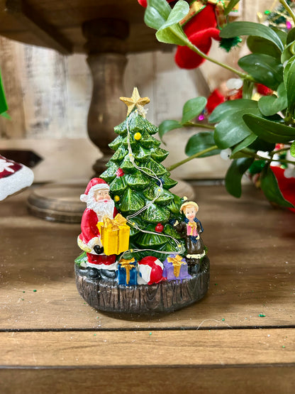 4.92 Inch Battery Operated Lighted Holiday Tree Three Styles
