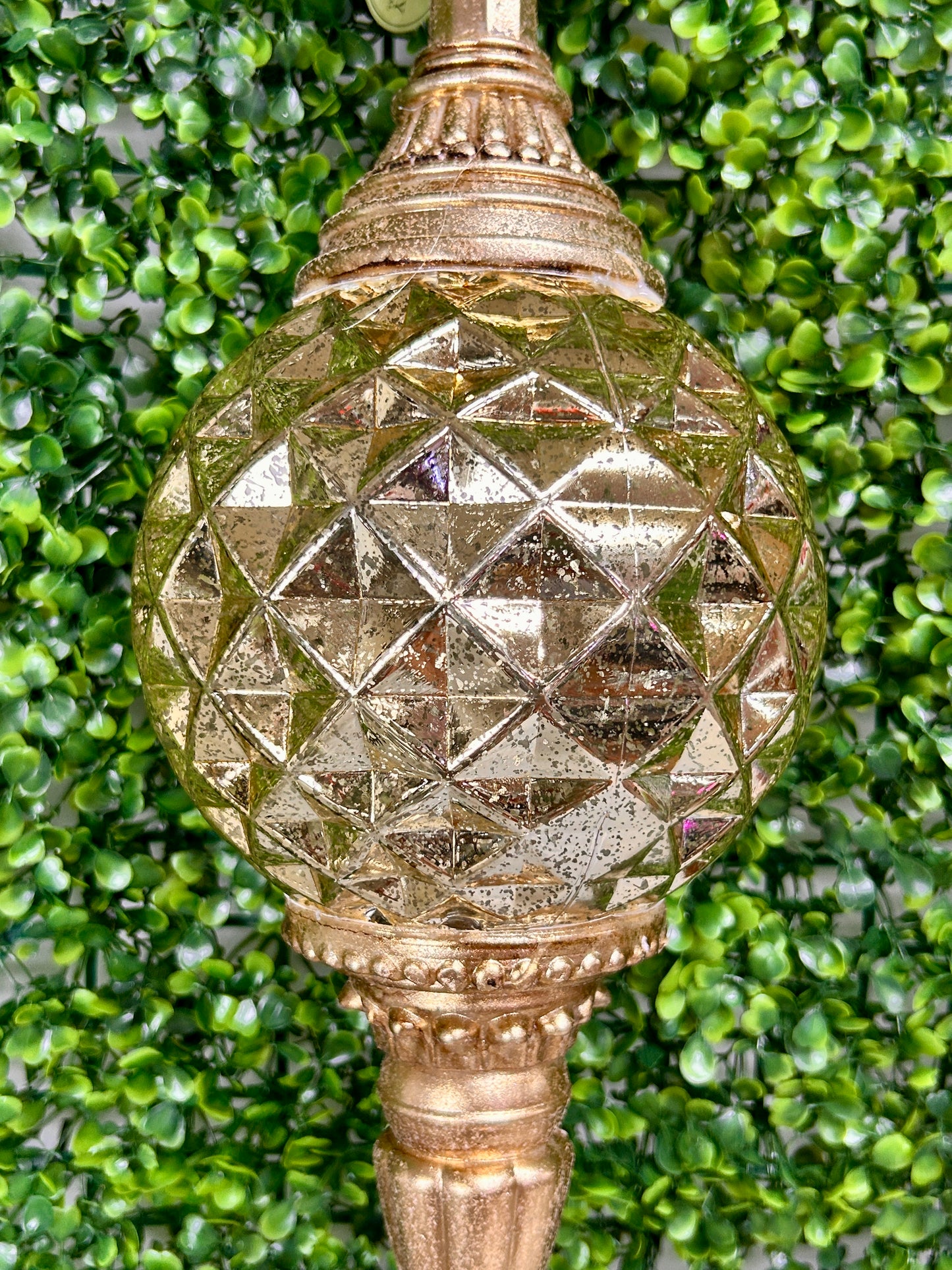 18 Inch Gold Glitter Mercury Finial Ornament