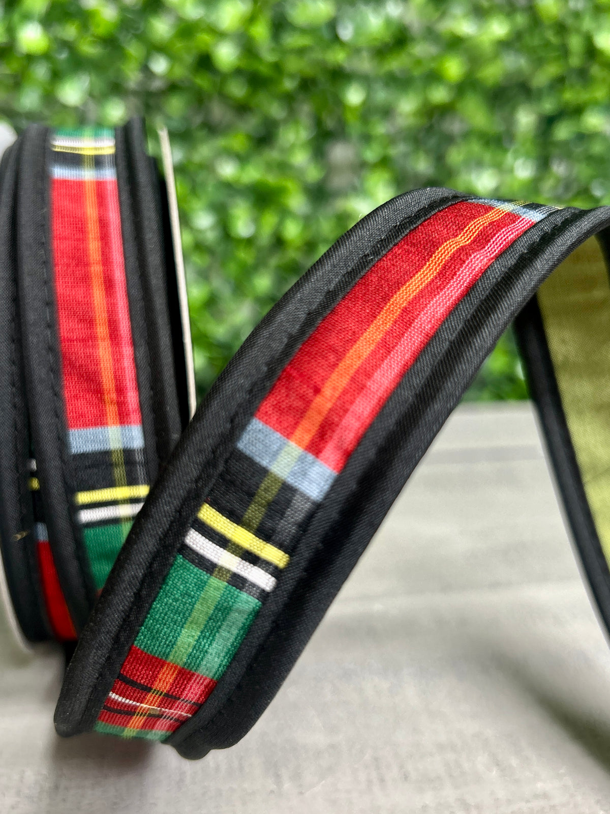 John Mark 1 Inch By 10 Yard Royal Stewart Plaid Fused Dupioni Ribbon