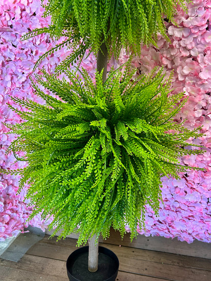 50 Inch Bead Grass Potted Topiary Tree