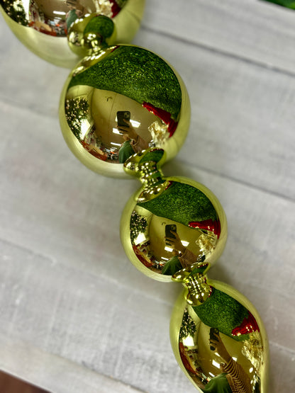 19.5 Inch Green Ball Hanging Finial