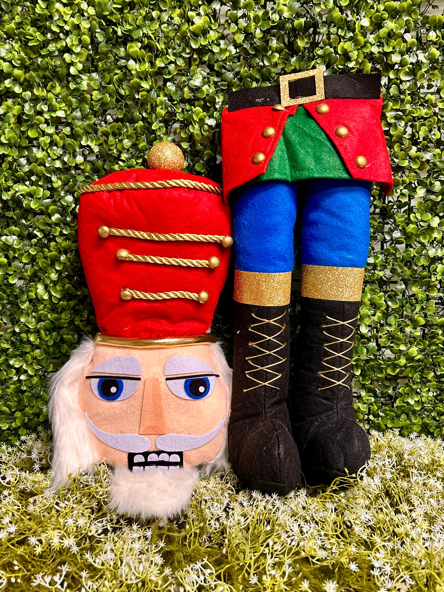 33 Inch Red Black Blue And Gold Nutcracker Decor Kit