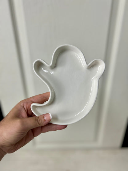 Halloween Ceramic Ghost Dish