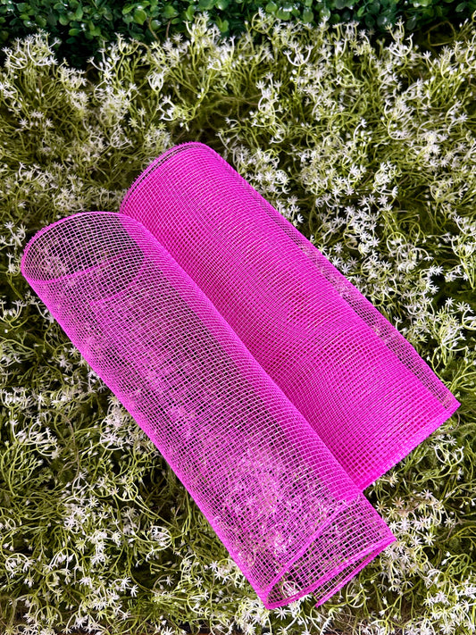 10 Inch By 10 Yards Hot Pink Mesh