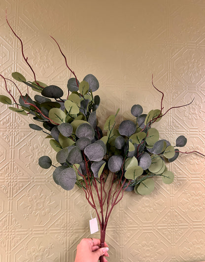 29.5 Inch Green Eucalptus Leaf Bush