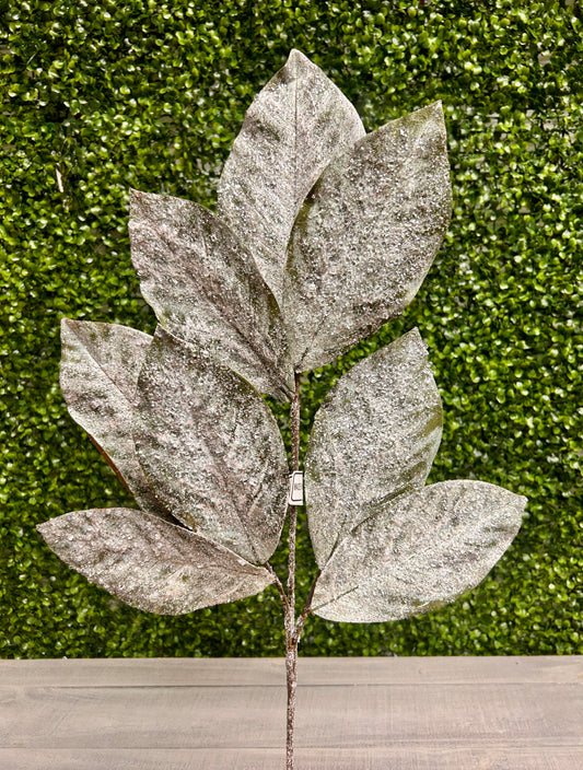 32 Inch Magnolia Snow Leaf Spray