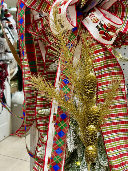 33 Inch Gold Glitter Pinecone Spray