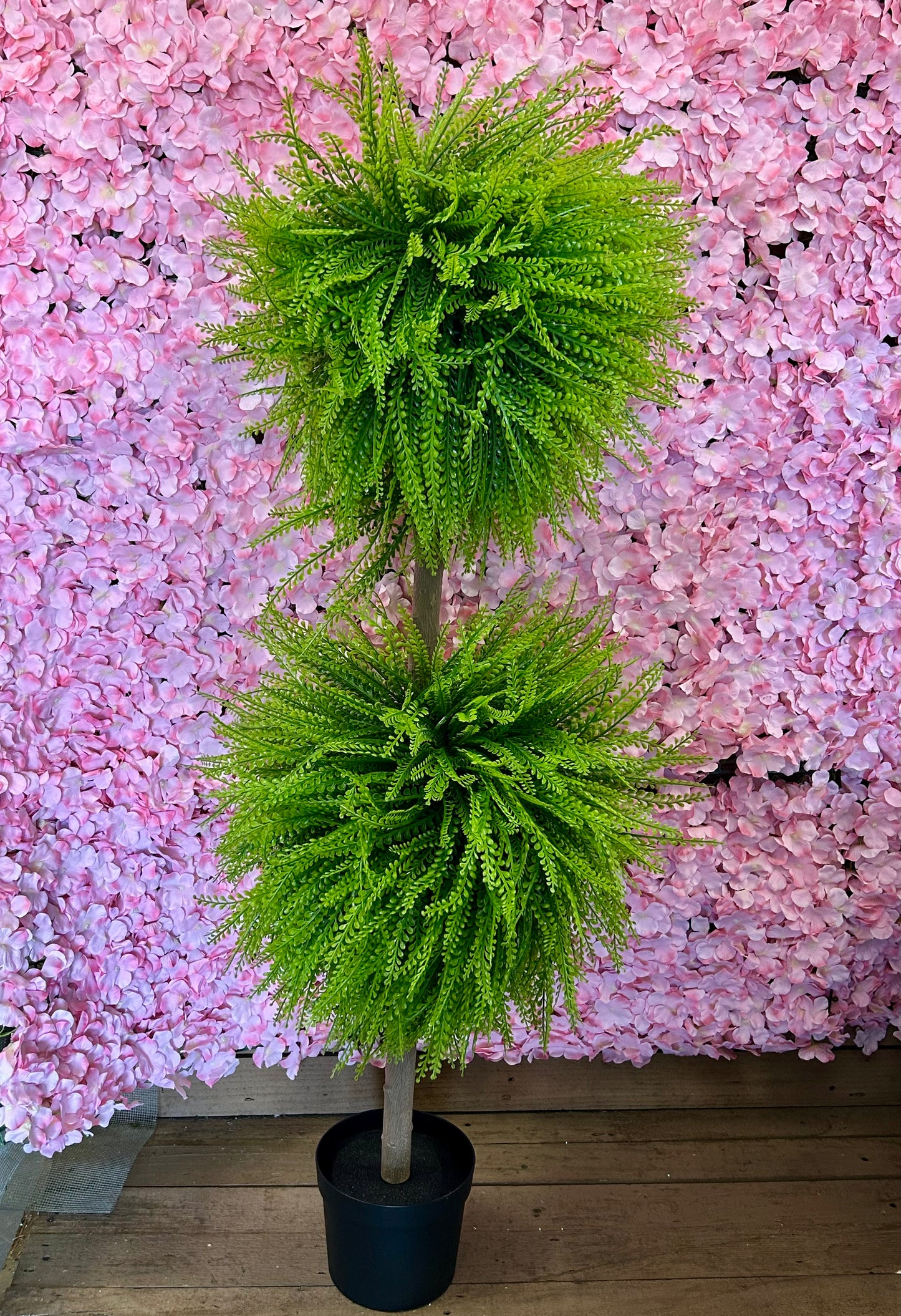50 Inch Bead Grass Potted Topiary Tree