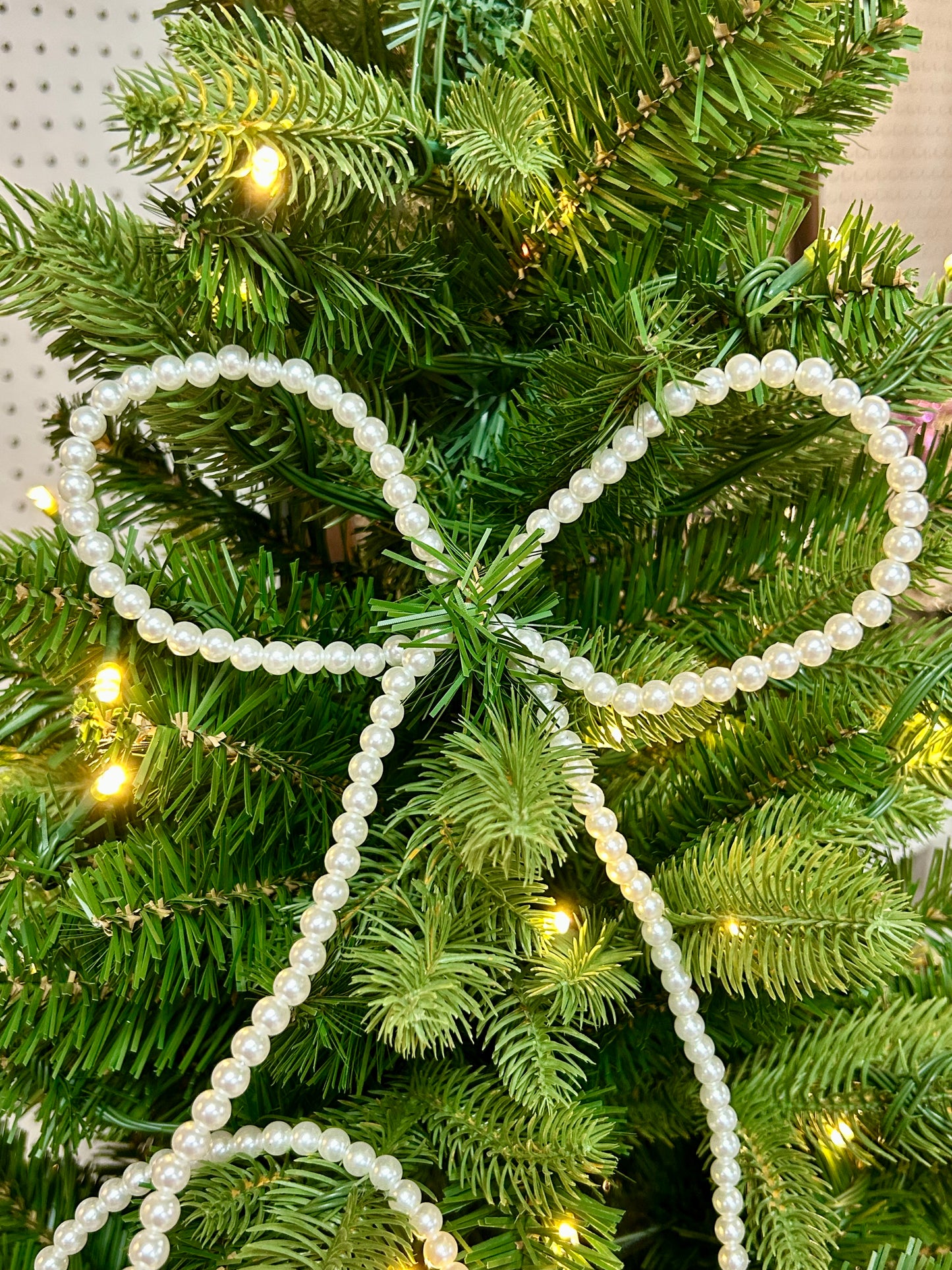 94 Inch Faux Pearl Bead Wired Garland