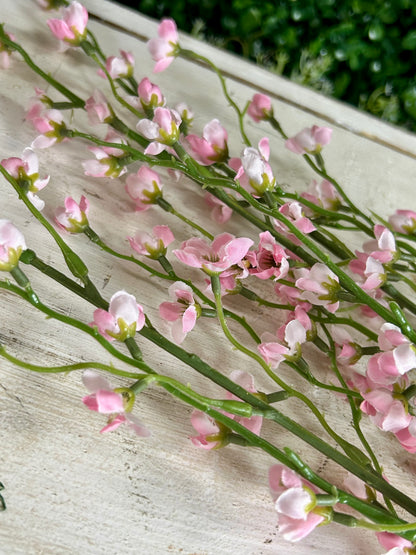 37.5 Inch Pink Blossom Bud Bush
