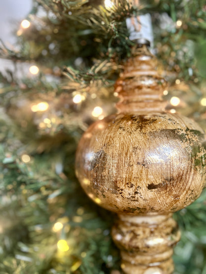 13 Inch Gold Finial Ornament