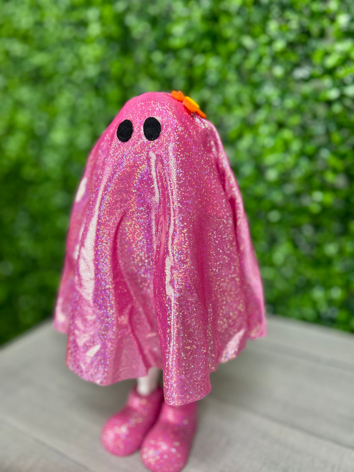 11.42 Inch Resin And Fabric Halloween Ghost Four Styles