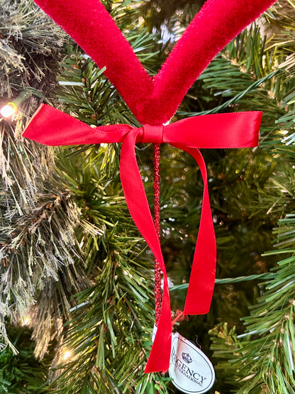 18 Inch Flocked Open Heart Pick