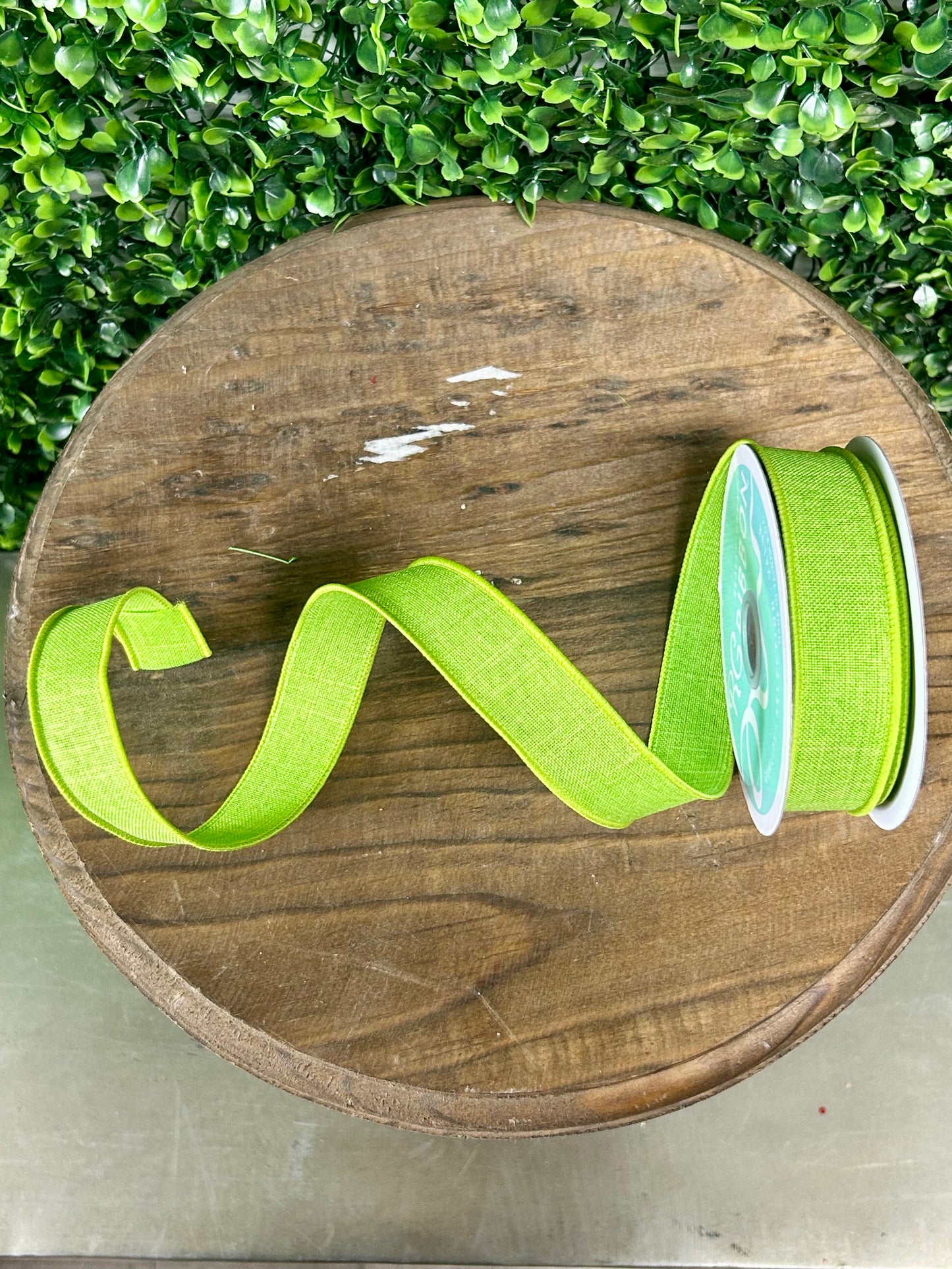 7/8 Inch Lime Green Royal Burlap
