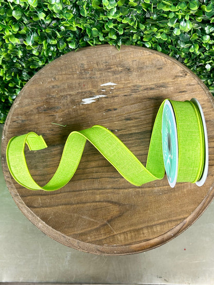 7/8 Inch Lime Green Royal Burlap