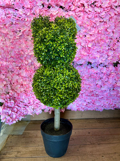 33.5 Inch Boxwood Bunny Topiary Potted Tree