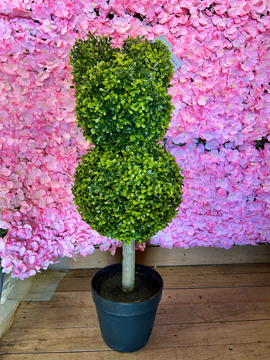 33.5 Inch Boxwood Bunny Topiary Potted Tree