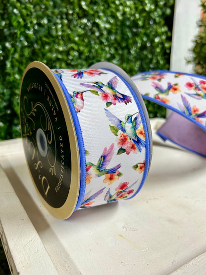 2.5 Inch By 10 Yard Hummingbird Ribbon